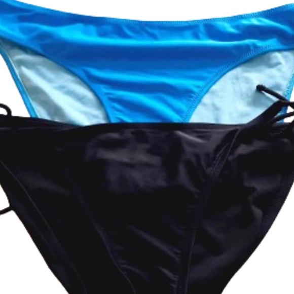 Bikini Bottom Bundle Black/Blue size 10/Medium - Picture 3 of 4